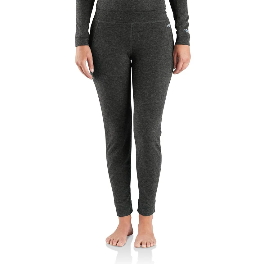 Leggings térmicas femininas de camada base - carhartt Force® - Peso médio - Poliéster-lã