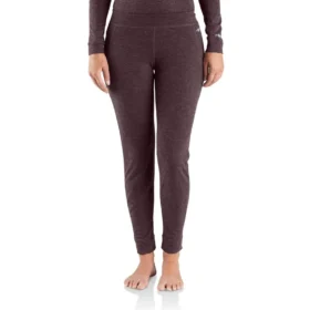 Leggings térmicas femininas de camada base - carhartt Force® - Peso médio - Poliéster-lã