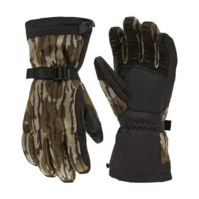 Luvas de caça impermeáveis, isoladas e com padrão de camuflagem, tipo gauntlet