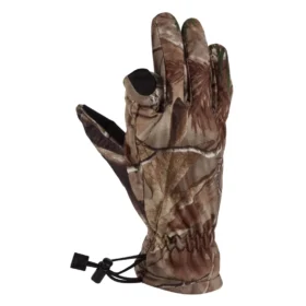 Luvas de camuflagem em velo para caça