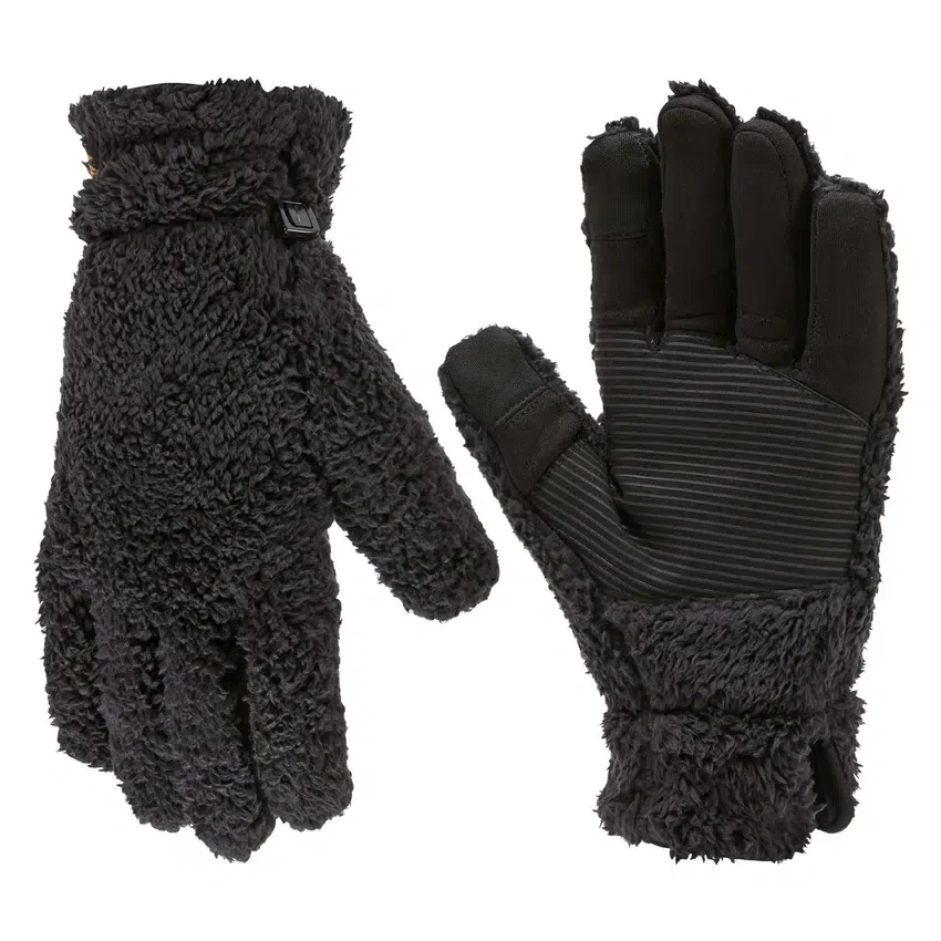 Luvas femininas em velo Sherpa