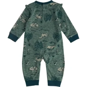 Macacão com manguitos estampados para meninas (bebé)