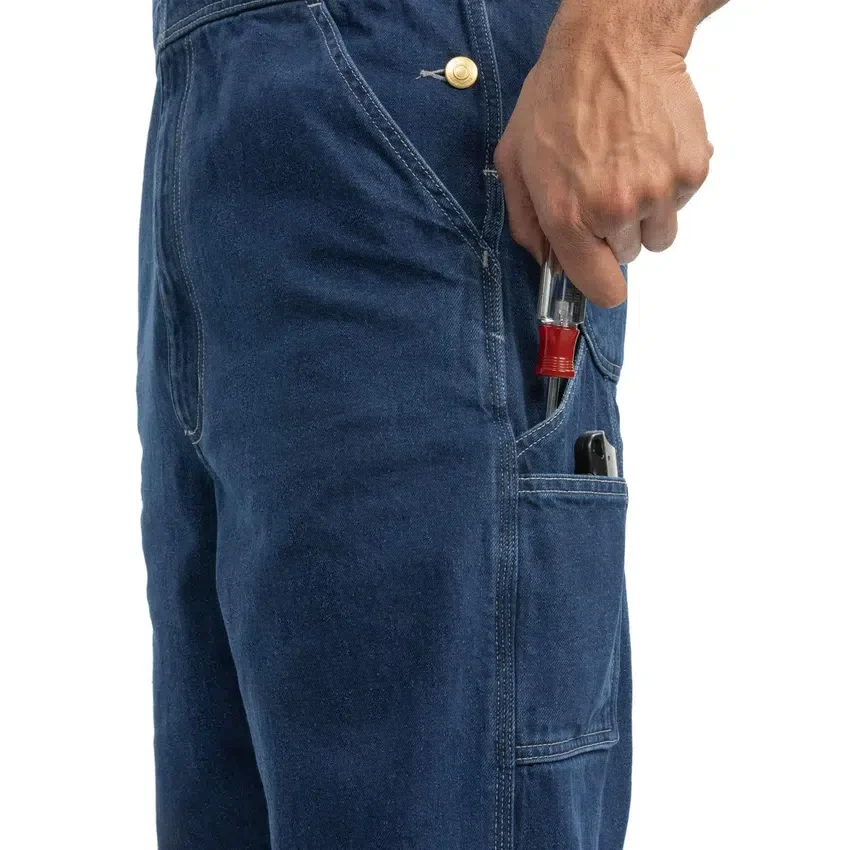 Macacão de ganga de corte largo para homem