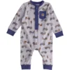 Macacão Henley com manguitos para meninas (bebé)