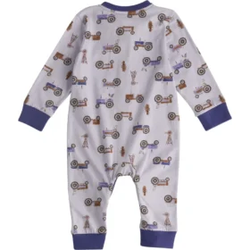 Macacão Henley com manguitos para meninas (bebé)