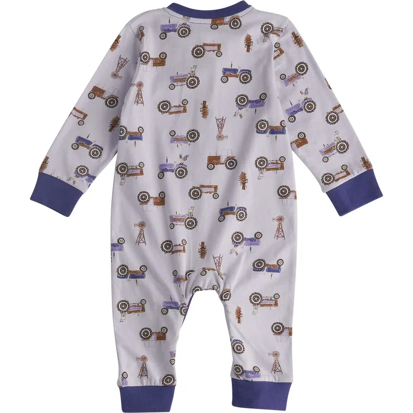 Macacão Henley com manguitos para meninas (bebé)