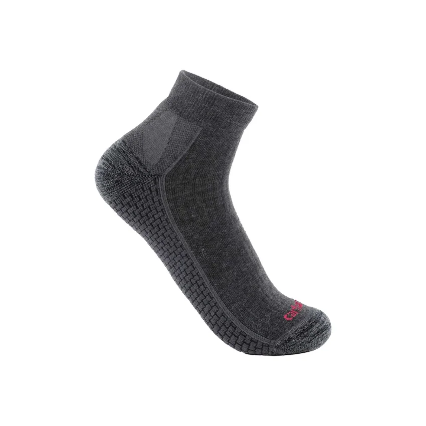 Meias curtas Carhartt Force® Grid para mulher, de peso médio, em mistura de lã merino