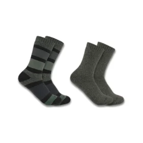 Meias femininas de cano médio e espessura extra – Conjunto de 2