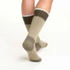 Meias grossas para botas em mistura de lã sintética para mulher