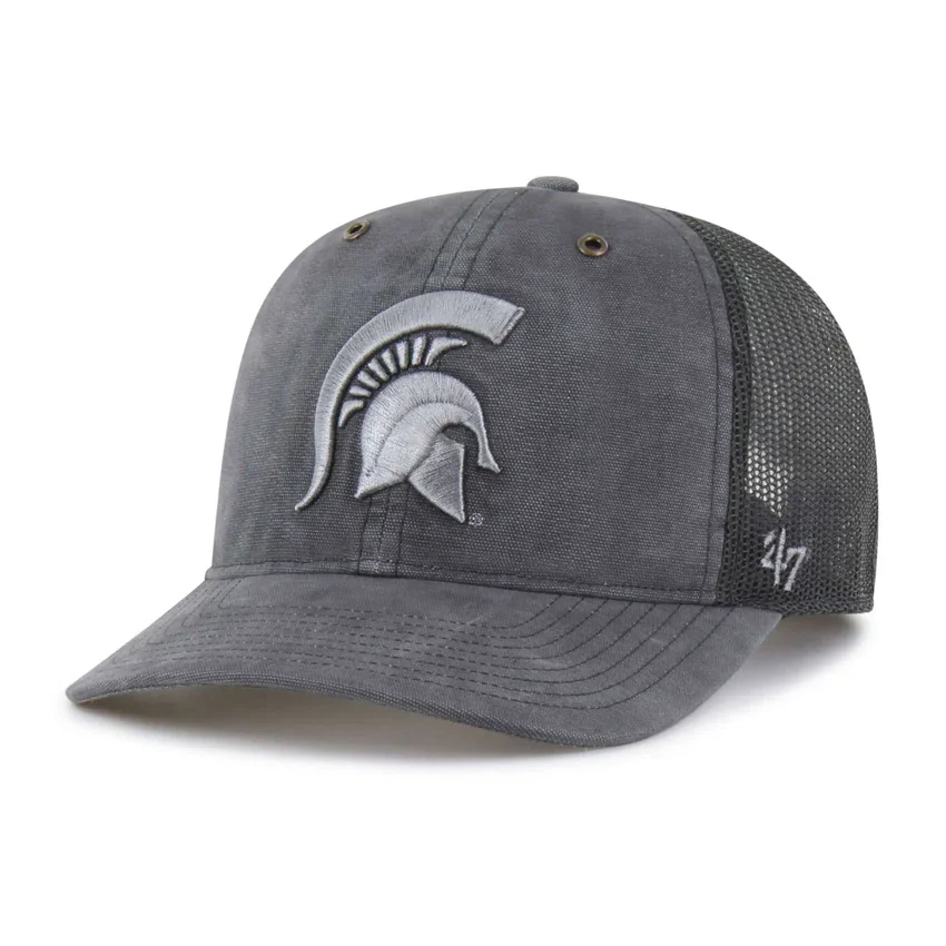 Michigan State Spartans '47 Trucker Tingido, Corte Descontraído