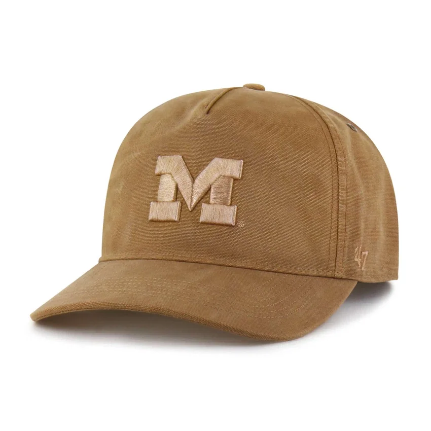 Michigan Wolverines '47 Tingido, estilo Hitch, corte descontraído
