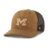 Michigan Wolverines '47 Trucker Tingido, Corte Descontraído