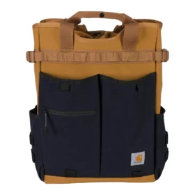 Mochila conversível tipo tote em nylon com fecho de cordão, 28 L