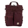 Mochila conversível tipo tote em nylon com fecho de cordão, 28 L