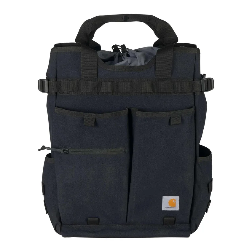 Mochila conversível tipo tote em nylon com fecho de cordão, 28 L