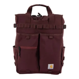 Mochila conversível tipo tote em nylon com fecho de cordão, 28 L