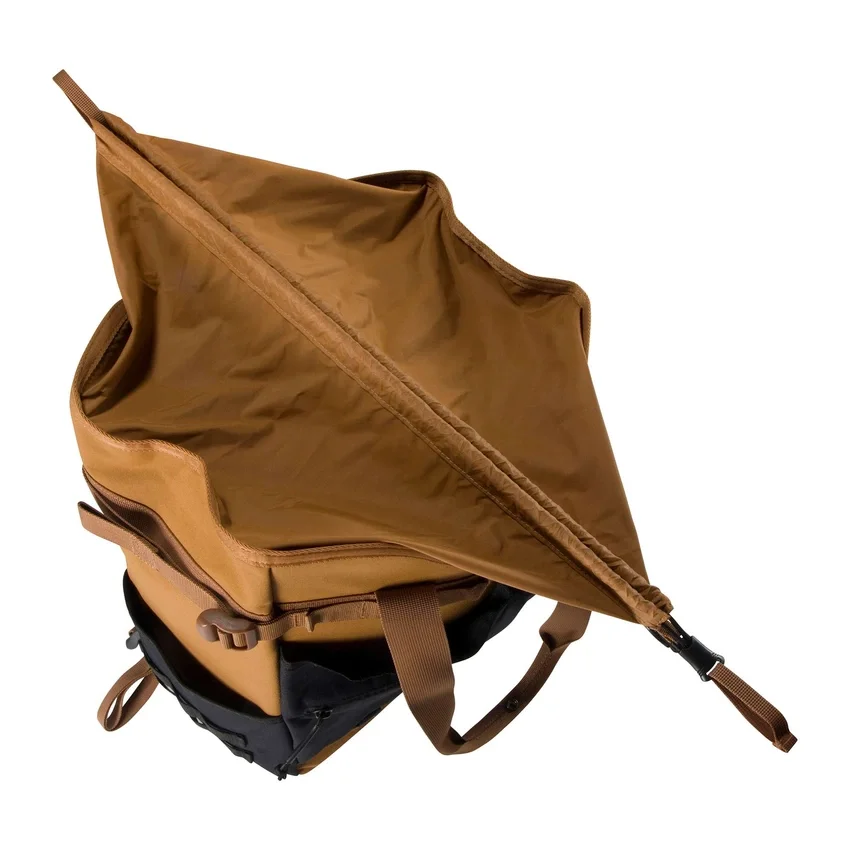 Mochila conversível tipo tote em nylon com fecho de cordão, 28 L