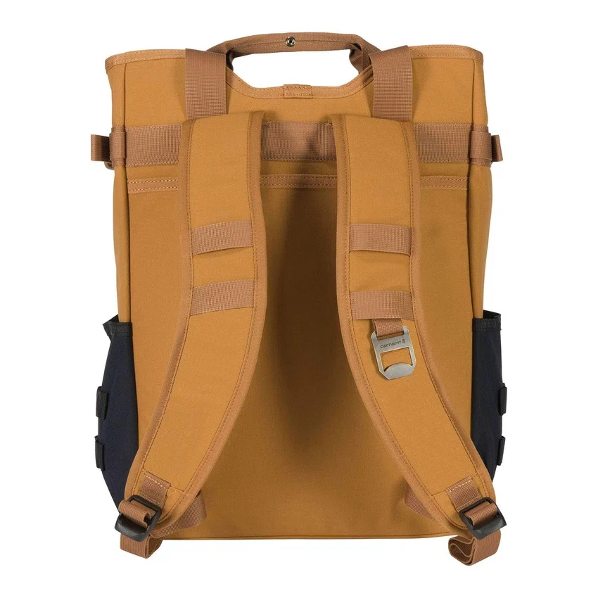 Mochila conversível tipo tote em nylon com fecho de cordão, 28 L