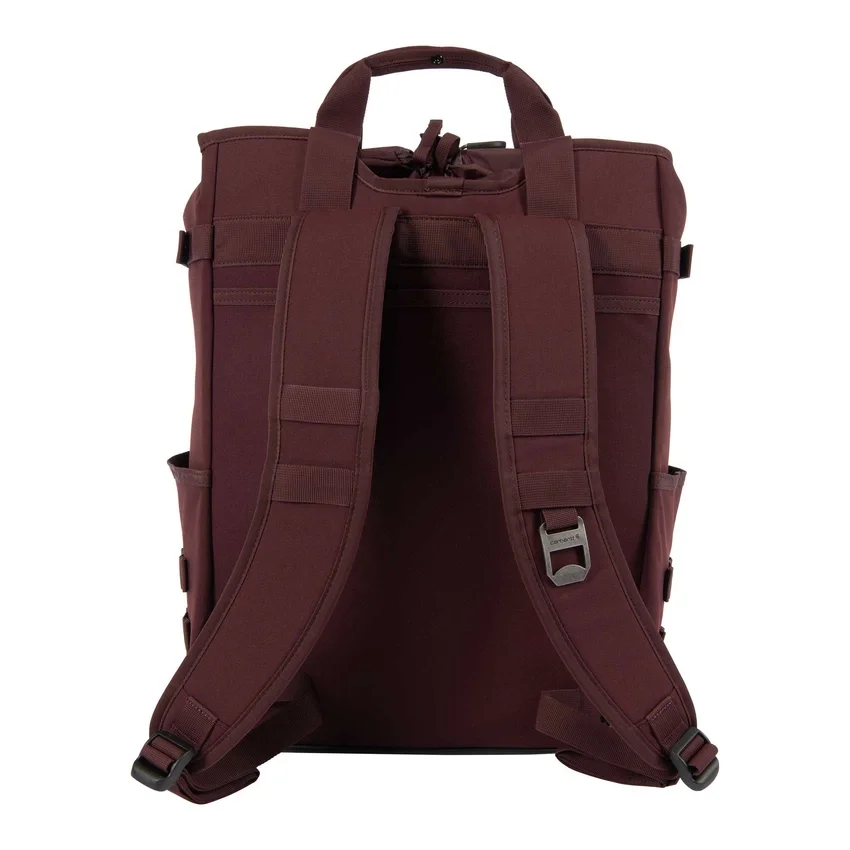 Mochila conversível tipo tote em nylon com fecho de cordão, 28 L
