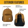 Mochila de compartimento único com 27 L