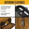 Mochila de compartimento único com 27 L