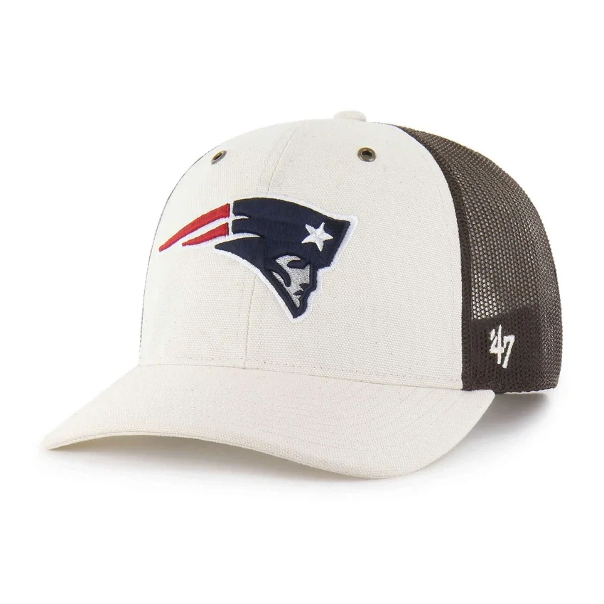 New England Patriots '47 Boné Trucker sem tingir, corte descontraído