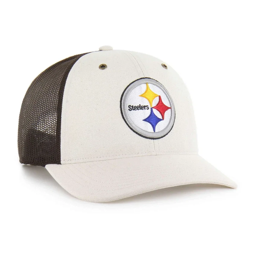 Pittsburgh Steelers '47, boné Trucker sem tingir, corte descontraído