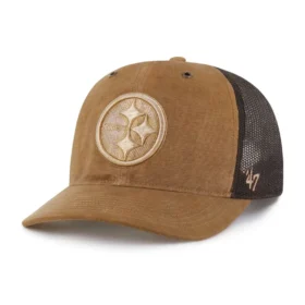 Pittsburgh Steelers '47 Boné Trucker Tingido, Corte Descontraído