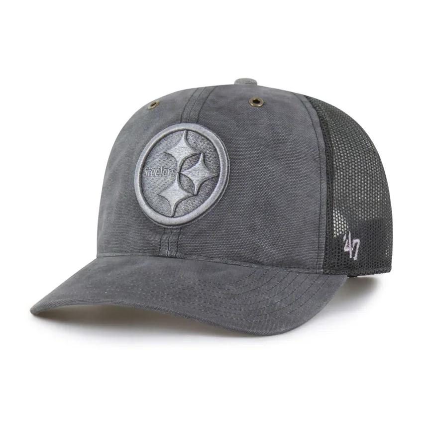 Pittsburgh Steelers '47 Boné Trucker Tingido, Corte Descontraído