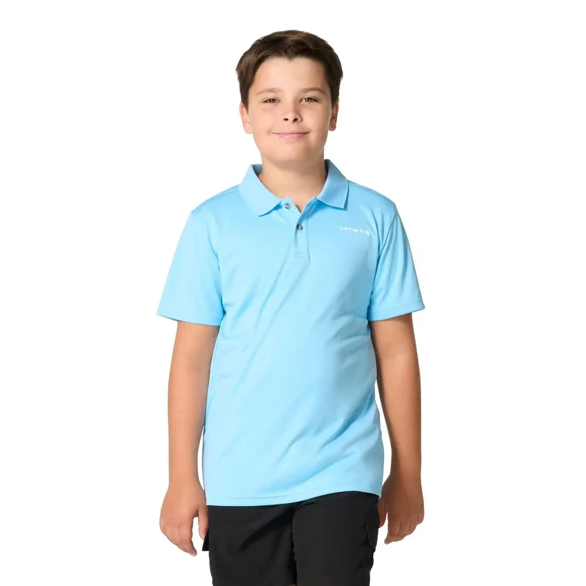 Polo Force Sun Defender™ de manguitos curtos para rapazes (crianças/bebés)