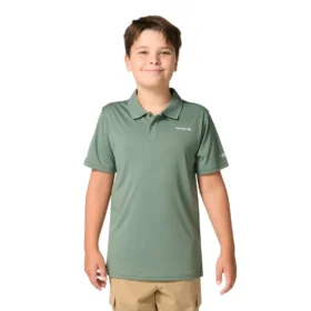 Polo Force Sun Defender™ de manguitos curtos para rapazes (crianças/bebés)
