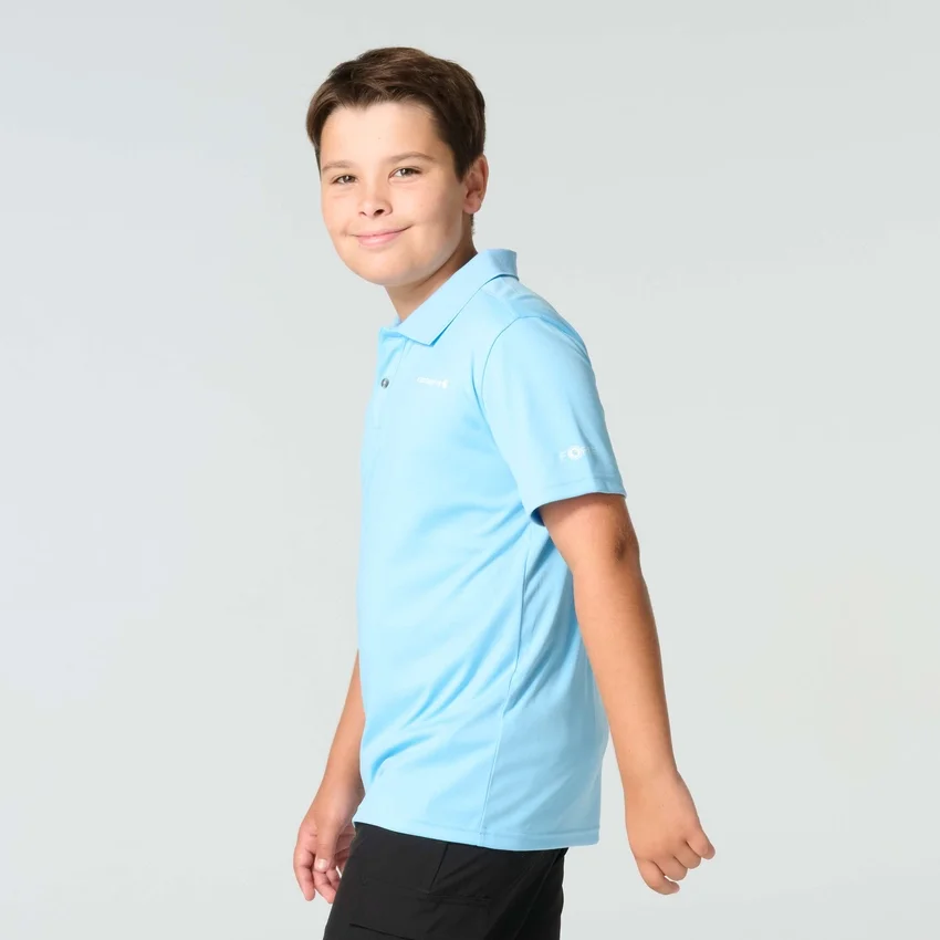 Polo Force Sun Defender™ de manguitos curtos para rapazes (crianças/bebés)
