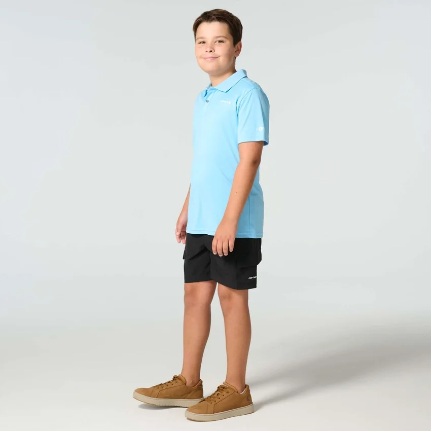 Polo Force Sun Defender™ de manguitos curtos para rapazes (crianças/bebés)