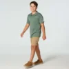 Polo Force Sun Defender™ de manguitos curtos para rapazes (crianças/bebés)
