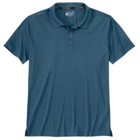 Polo masculino Force Sun Defender™ de corte descontraído com logótipo - Camisas com proteção solar