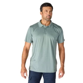 Polo masculino Force Sun Defender™ de corte descontraído com logótipo - Camisas com proteção solar
