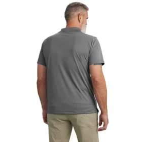 Polo masculino Force Sun Defender™ de corte descontraído com logótipo – Camisas com proteção solar