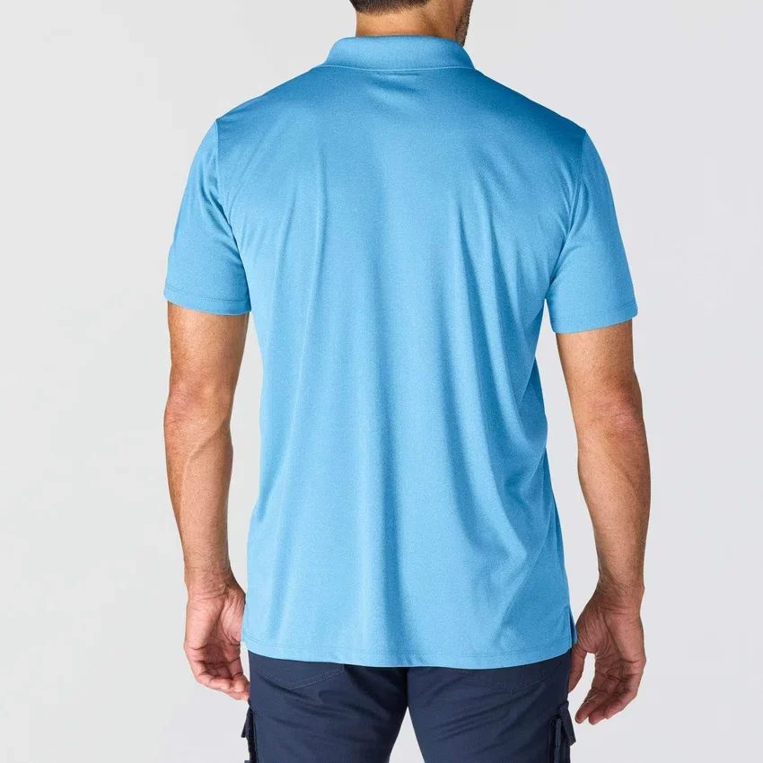Polo masculino Force Sun Defender™ de corte descontraído com logótipo - Camisas com proteção solar