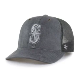 Seattle Mariners '47 Boné Trucker Tingido, Corte Descontraído