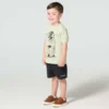T-shirt de manguitos curtos com cão para rapazes (crianças/bebés)