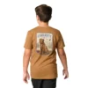 T-shirt de manguitos curtos com cão para rapazes (crianças/bebés/jovens)