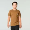 T-shirt de manguitos curtos com cão para rapazes (crianças/bebés/jovens)