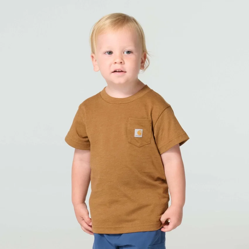 T-shirt de manguitos curtos com cão para rapazes (crianças/bebés/jovens)