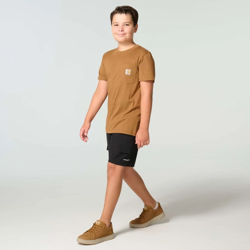 T-shirt de manguitos curtos com cão para rapazes (crianças/bebés/jovens)