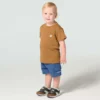 T-shirt de manguitos curtos com cão para rapazes (crianças/bebés/jovens)