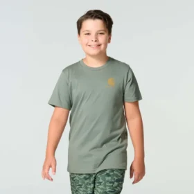 T-shirt de manguitos curtos com cão para rapazes (crianças/jovens)