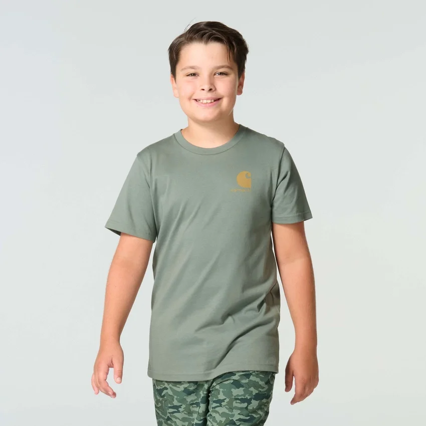 T-shirt de manguitos curtos com cão para rapazes (crianças/jovens)