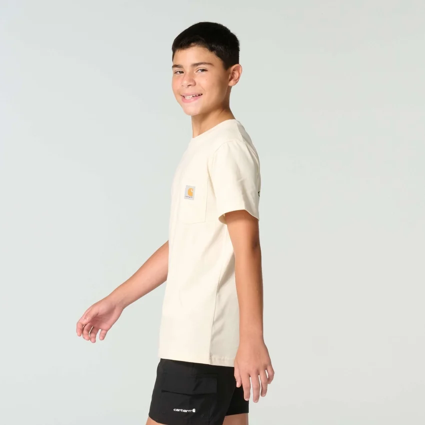 T-shirt de manguitos curtos com cão para rapazes (crianças/jovens)