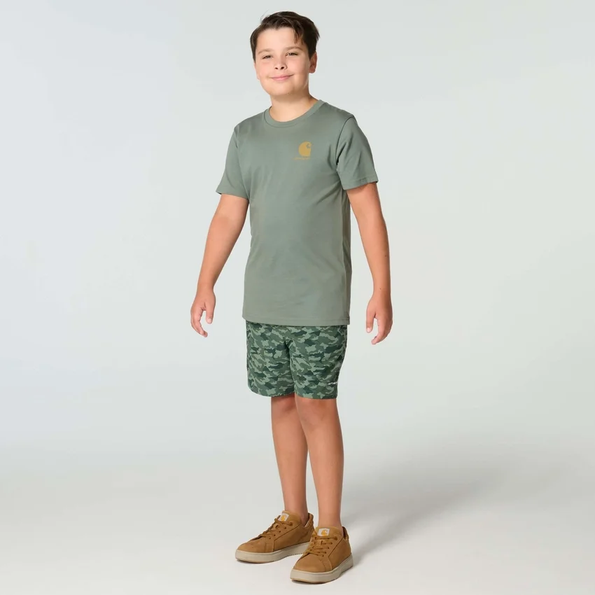T-shirt de manguitos curtos com cão para rapazes (crianças/jovens)