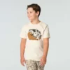 T-shirt de manguitos curtos com motivos de veículos para rapazes (crianças/bebés/jovens)